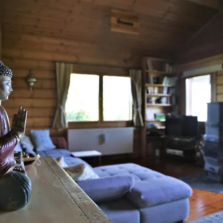 Norwegisches Blockhaus Mit Gartensauna بيت للعطل